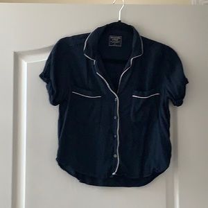 Abercrombie pajama style blouse